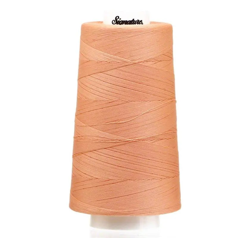 Signature 40 wt Cotton Quilting Thread 3,000 yd Cone - Pale Peach