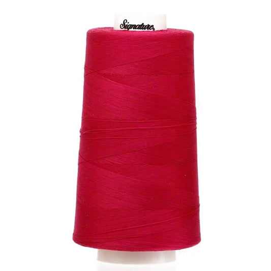 Signature 40 wt Cotton Quilting Thread 3,000 yd Cone - Garnet