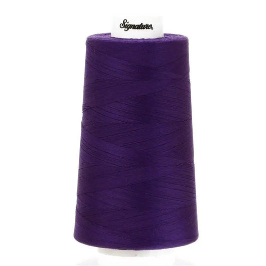 Signature 40 wt Cotton Quilting Thread 3,000 yd Cone - Purple Jewel