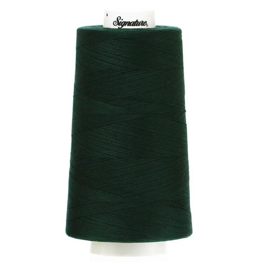 Signature 40 wt Cotton Quilting Thread 3,000 yd Cone - Holly Green