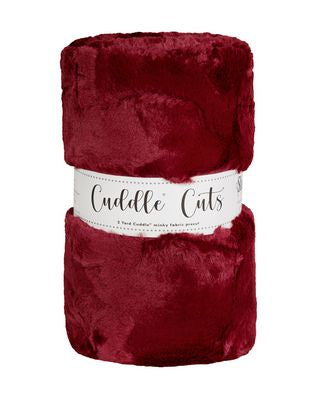 Luxe Cuddle Cut 2 yd - Hide Merlot