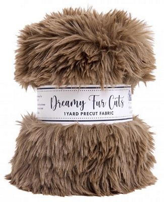 Dreamy Fur Precut 1 yd x 58/60 in - Truffle