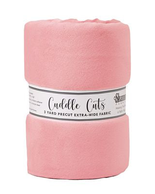 Solid Cuddle Wideback Cut 3 yd x 108/110 in - Blossom