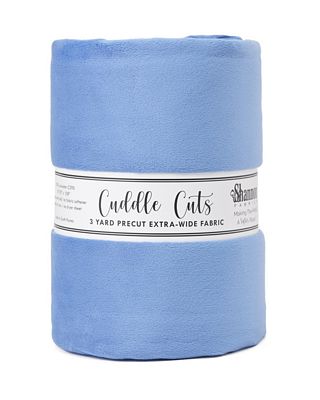 Solid Cuddle Wideback Cut 3 yd x 108/110 in - Bluebell