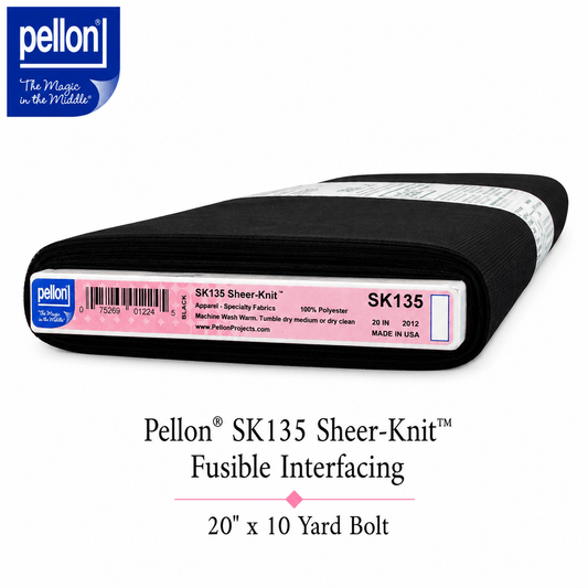 Pellon® SK135 Sheer-Knit™ Fusible Interfacing 20" x 10 yard Bolt (Black)