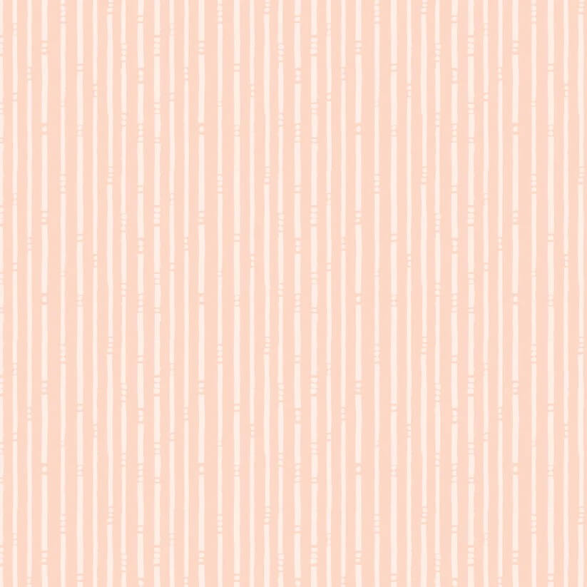 Serenity Blooms - Stripes - Peach (3-Yard Pack)