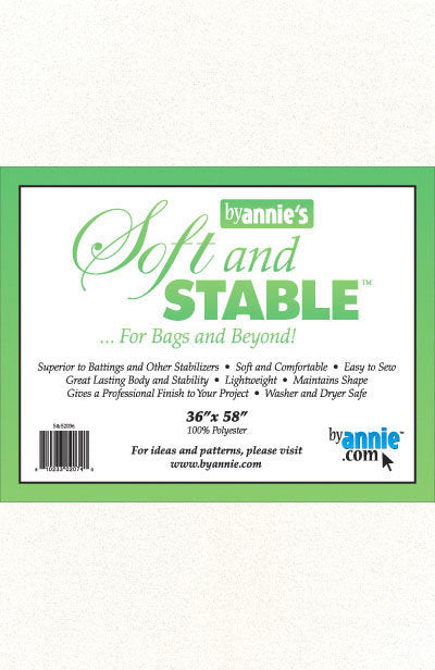 Soft and Stable Sew-In Stabilizer 36" × 58" White