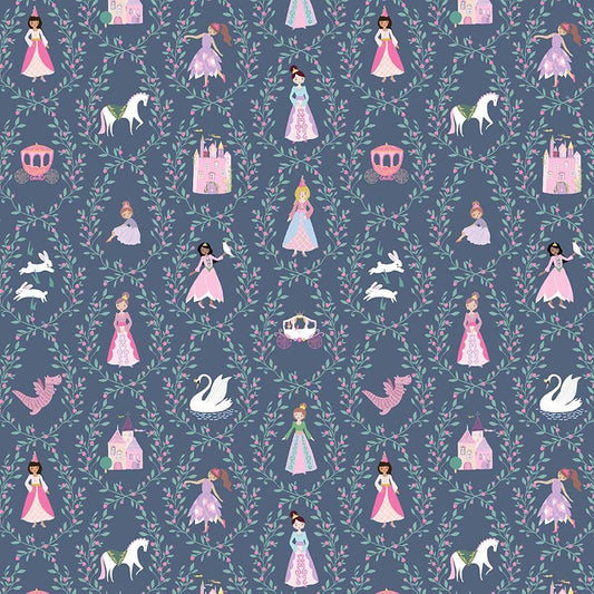Princess Trellis Cotton 44"/45" Fabric Per Yard