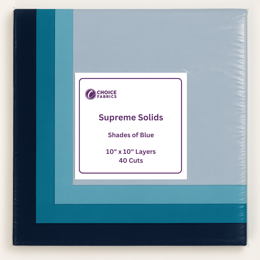 Supreme Solids - 10x10 Layers - Shades of Blue [40 cuts]