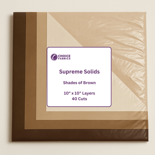 Supreme Solids - 10x10 Layers - Shades of Brown [40 cuts]