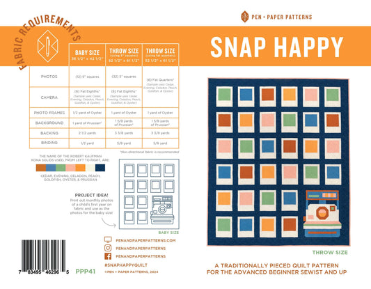 Snap Happy Quilt Pattern