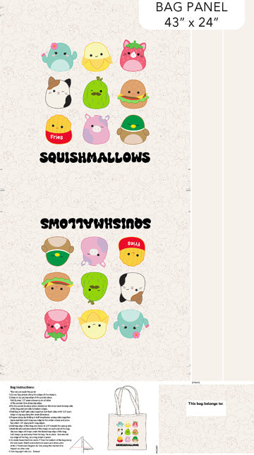Squishmallows Bag Panel