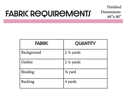 Star Path Quilt for Large Print or Ombre Fabrics