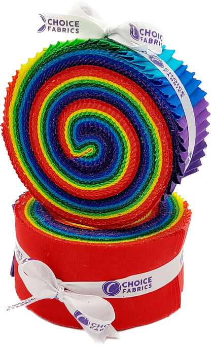 Supreme Solids - 2.5" Roll - Jumbo Rainbow (40 cuts)