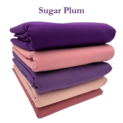 Supreme Solids - One Yard Bundle - 5 pack (Sugar Plum)
