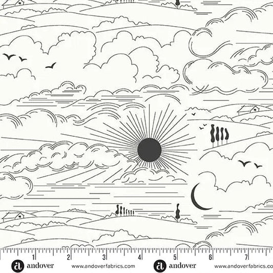 Sun Print Whisper Zebra Dwell 44"/45" Fabric Per Yard