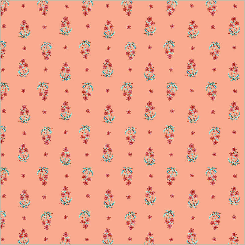 Tapestry Posy Petal Cotton 43/44 Fabric Per Yard
