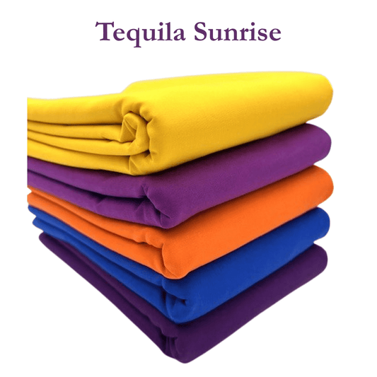 Supreme Solids - One Yard Bundle - 5 pack (Tequila Sunrise)