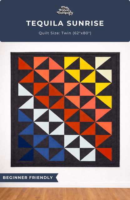 Tequila Sunrise Quilt Kit - Supreme Solids Edition