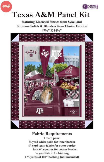 Texas A&M - Tailgate Panel - Quilt Kit