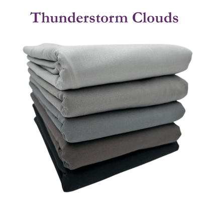 Supreme Solids - One Yard Bundle - 5 pack (Thunderstorm Clouds)