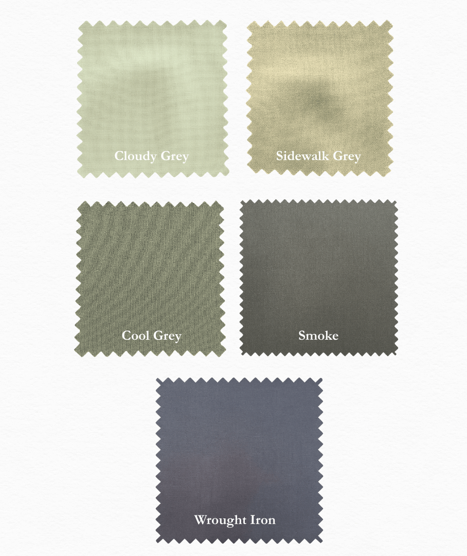 Supreme Solids - One Yard Bundle - 5 pack (Thunderstorm Clouds)