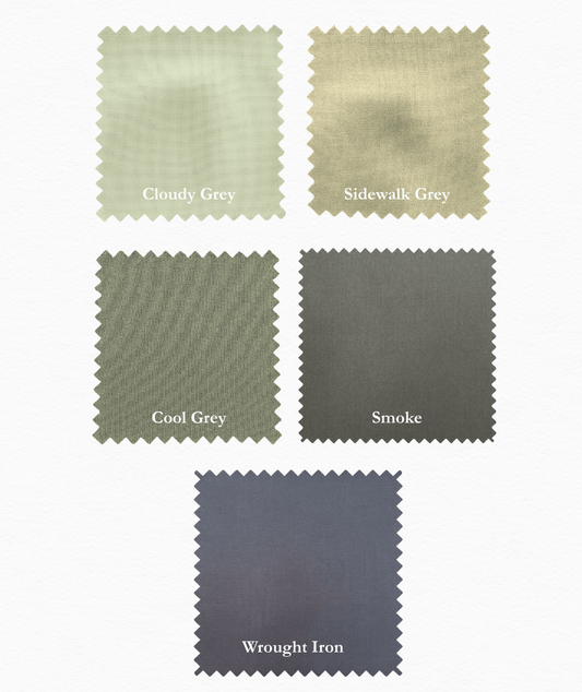 Supreme Solids - One Yard Bundle - 5 pack (Thunderstorm Clouds)