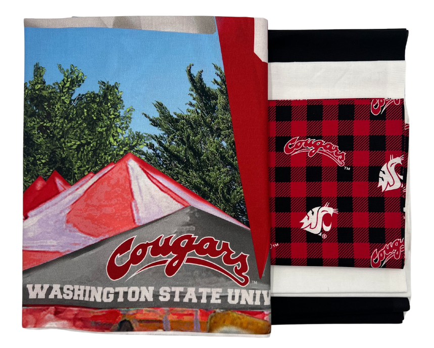 Washington State Cougars - Tailgate Panel - Quilt Kit