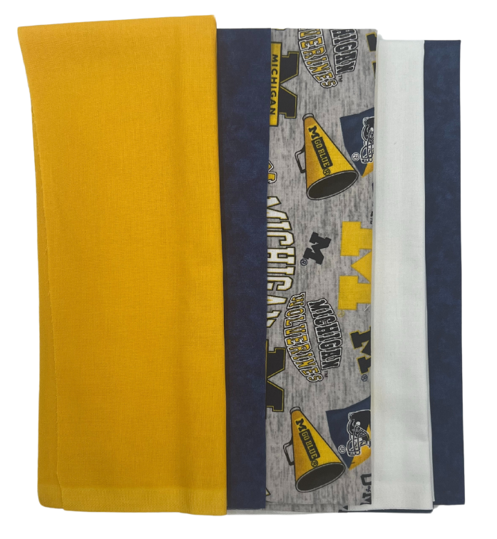 Michigan Wolverines - Tailgate Panel - Quilt Kit