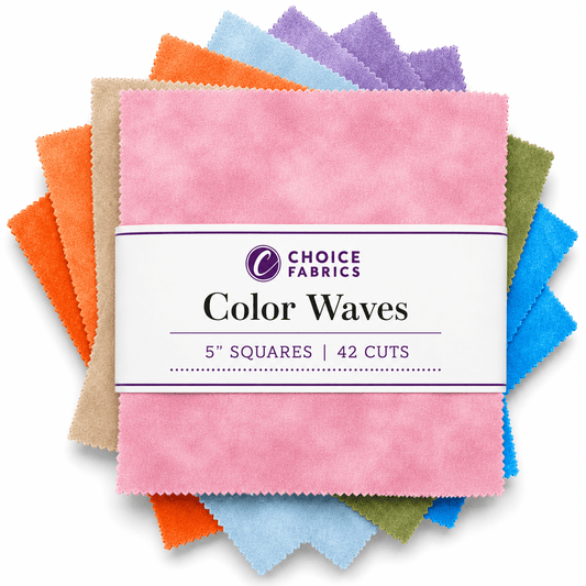 Color Waves - 5x5 Charm Pack - Garden Party (42 Squares)