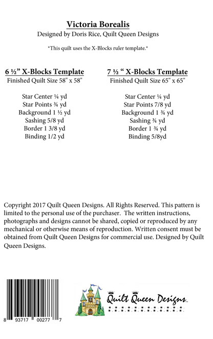 X-Block Victoria Borealis Pattern