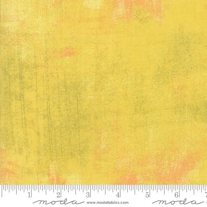 Yellow Grunge Basics Curry 44"/45" Per Yard