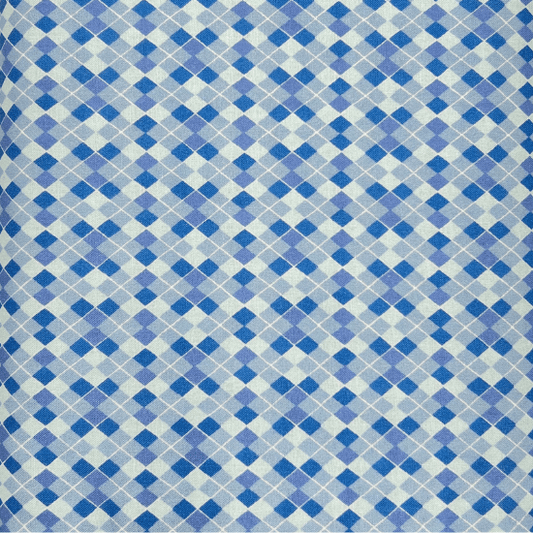 Noel - Argyle - Light Blue (3-Yard Pack)