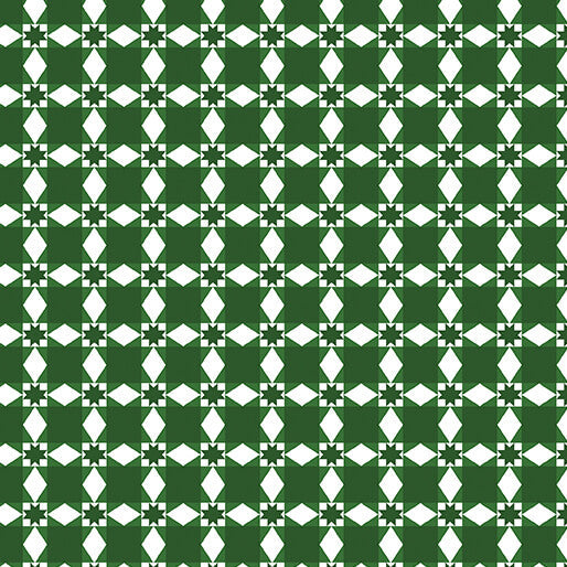 Winter at the Farm - Ribbon Plaid - Evergreen