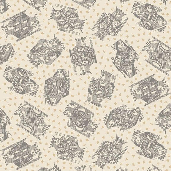 Full House - Royal Playing Cards - Grey (3-Yard Pack)
