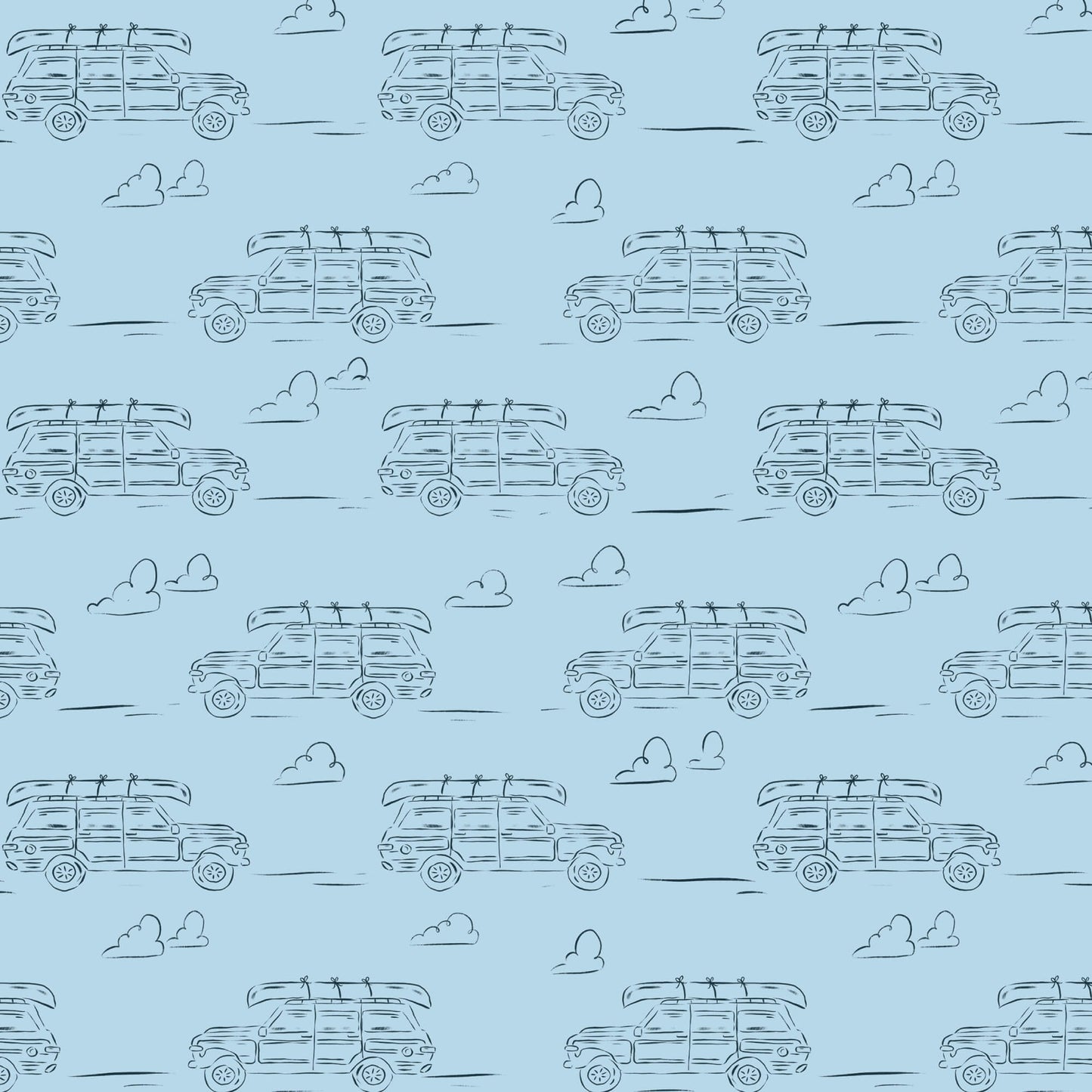 Camp Canine - Headed for Adventure - Blue (3-Yard Pack)