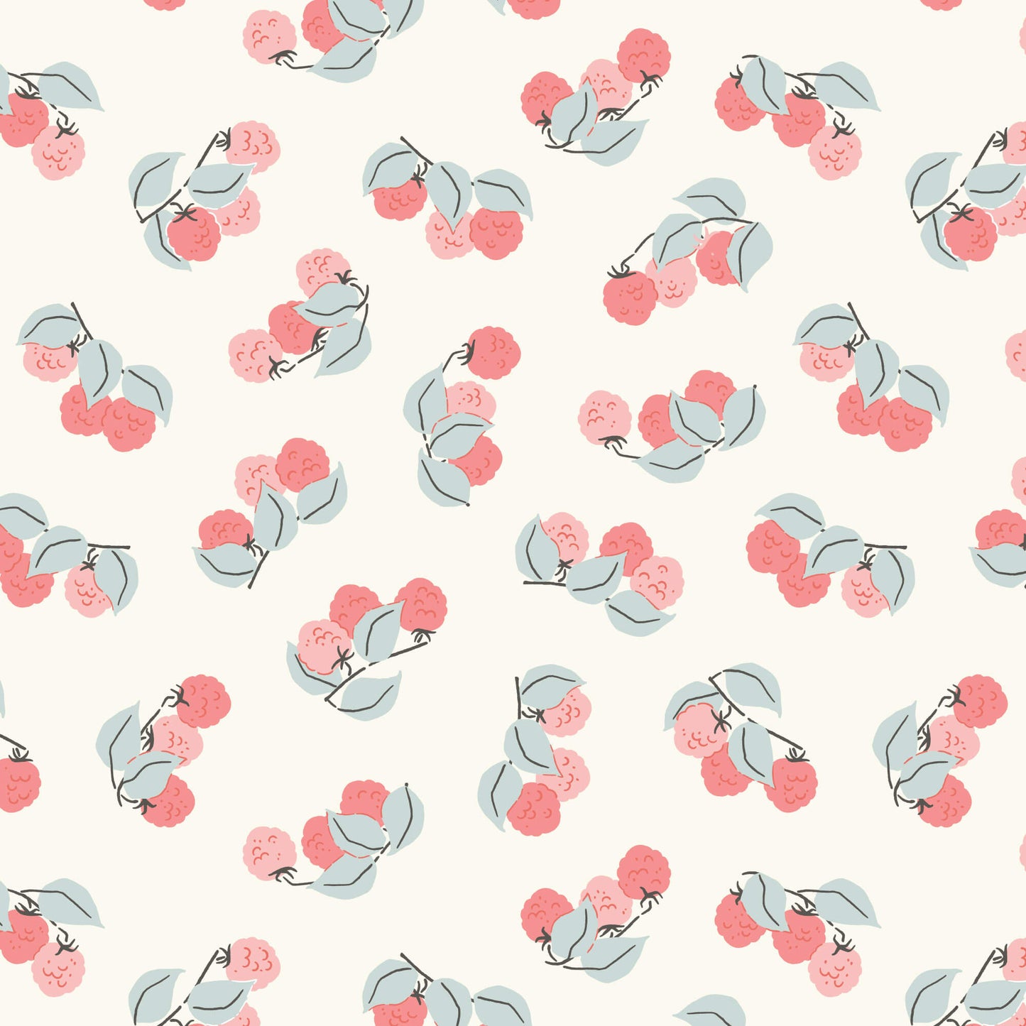 Cottage Garden - Raspberry Patch - Ivory