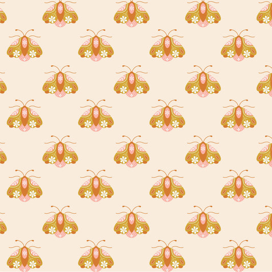 Vintage Charm - Little Moth - Ivory (3-Yard Pack)