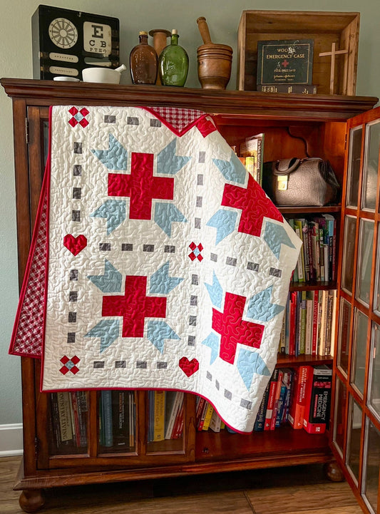 Angels Wear Scrubs Quilt Pattern - Paper Print Version