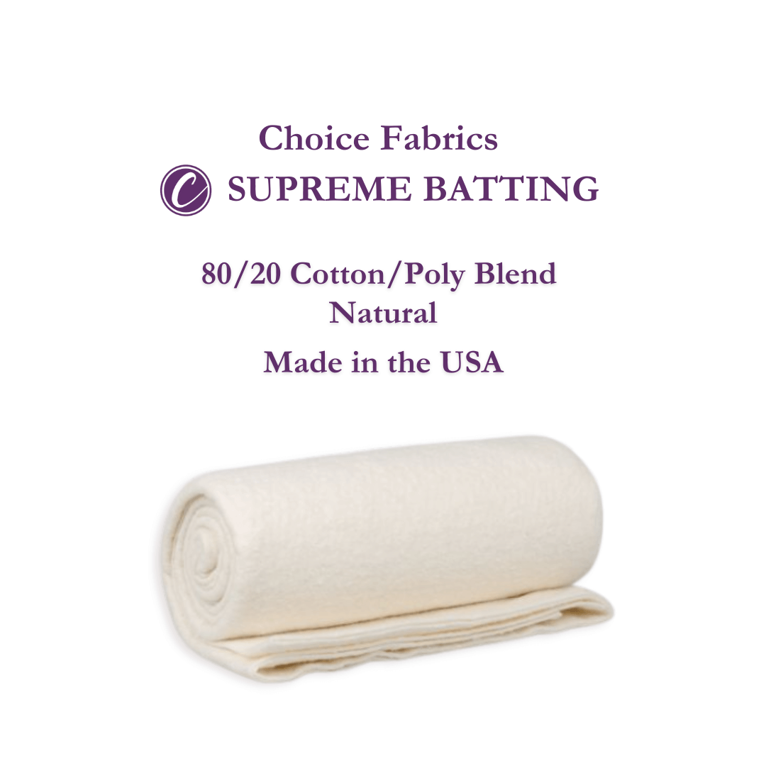 Choice Supreme Batting - 80/20 Cotton/Poly Blend - Table Runner (20" x 94")
