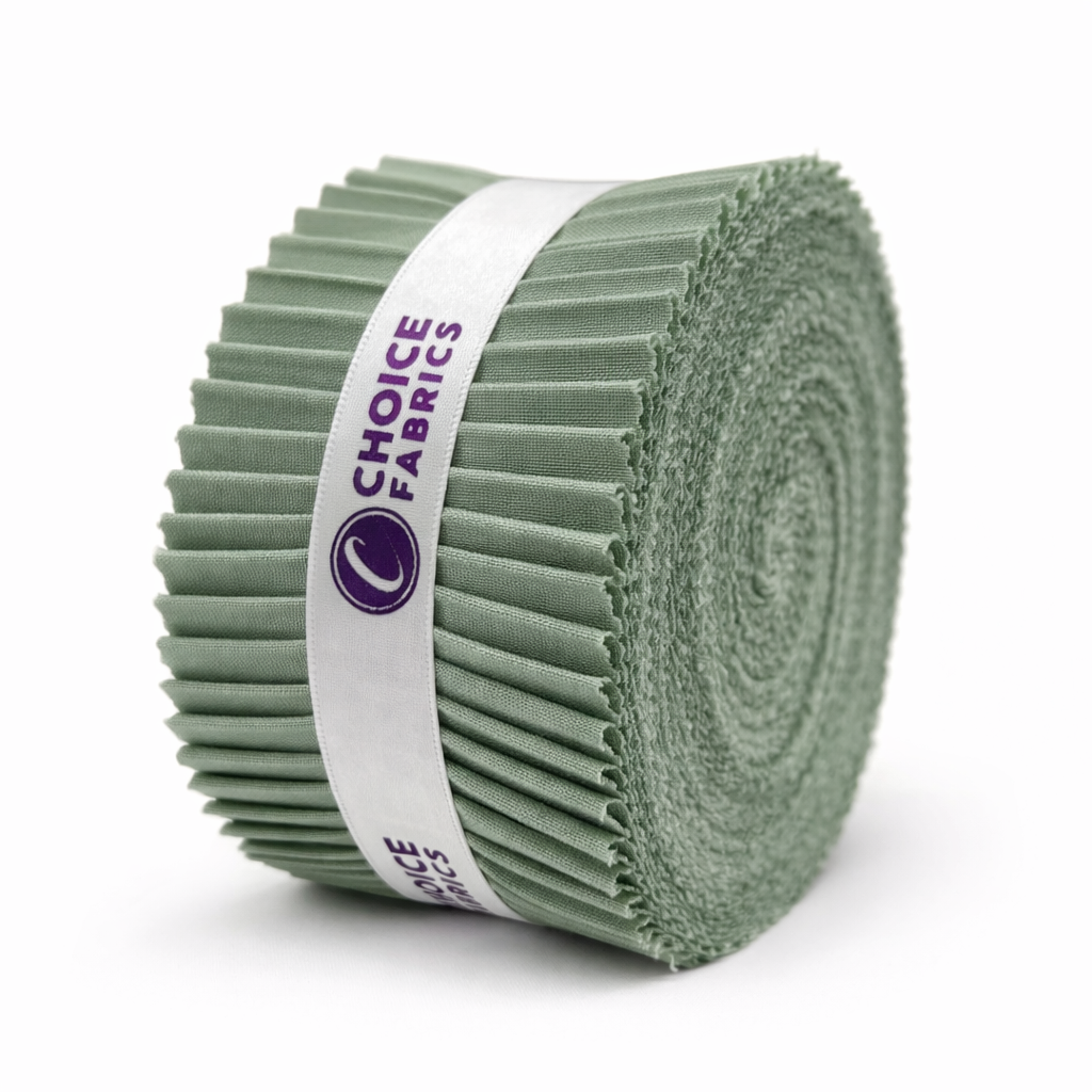 Supreme Solids - 2.5" Roll - Bay Leaf Green (40 Strips)