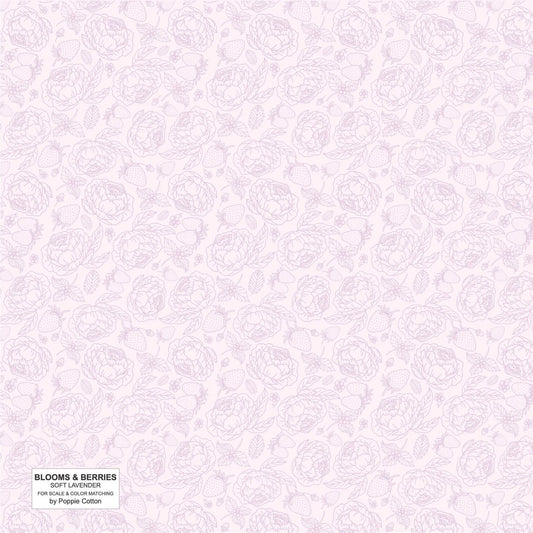 Blooms and Berries - Soft Lavender Purple