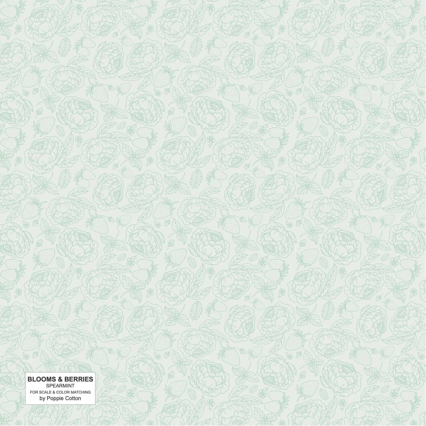 Blooms and Berries - Spearmint Light Green