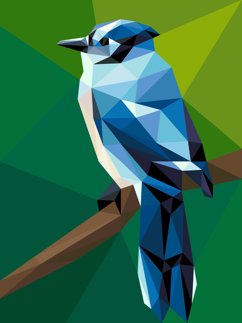 Blue Jay Mini Pattern (CONFETTI)