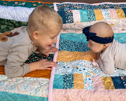 Bricks and Beams Quilt Kit - Timberline