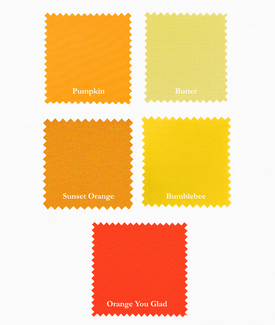 Supreme Solids - One Yard Bundle - 5 pack (Citrus)