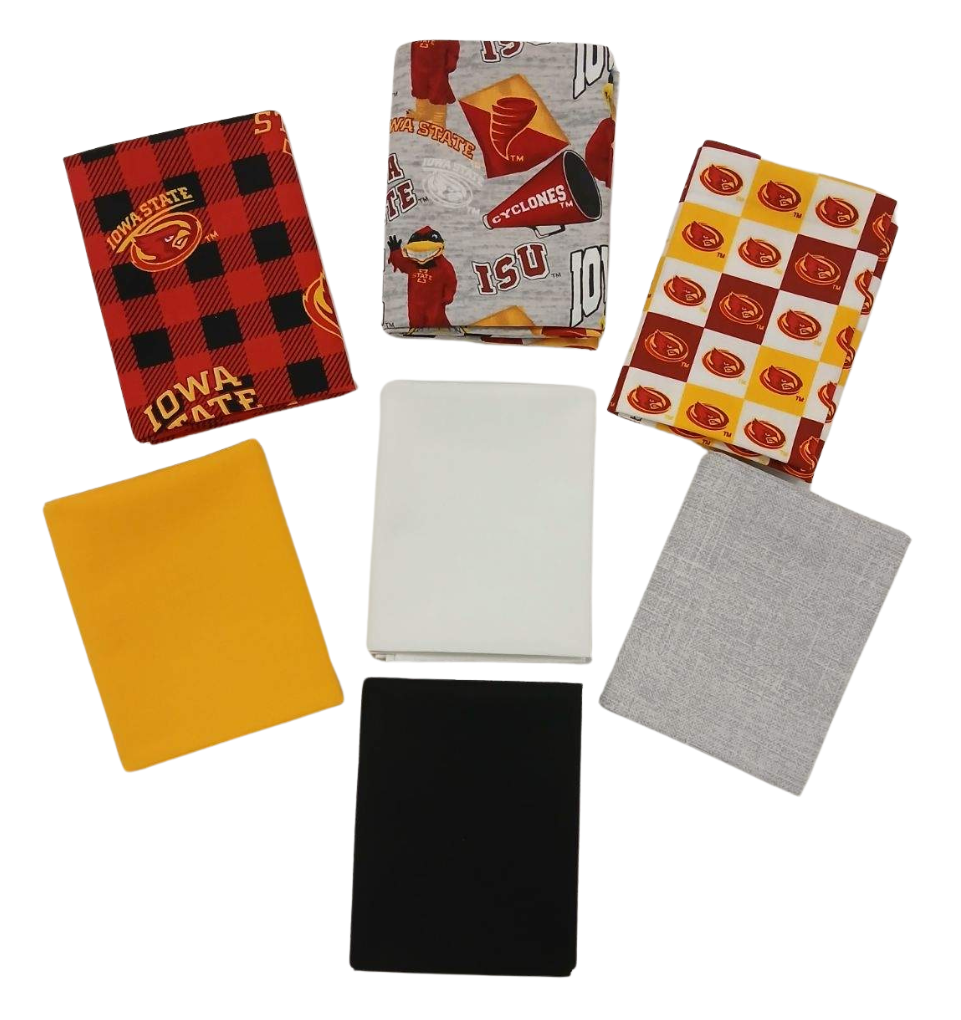 Iowa State Cyclones - Fat Quarter Bundle - 20 pack (Cardinal & Gold)