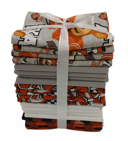 Texas Longhorns - Fat Quarter Bundle - 20 pack (Burnt Orange & White)