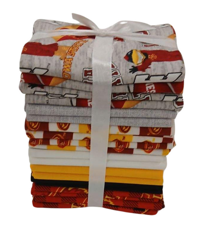 Iowa State Cyclones - Fat Quarter Bundle - 20 pack (Cardinal & Gold)