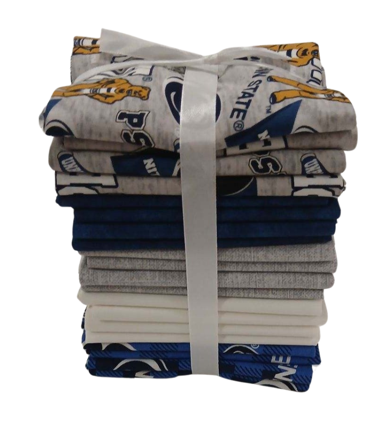 Penn State Nittany Lions - Fat Quarter Bundle - 20 pack (Blue & White)